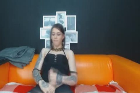 sweet pretty tgirl Masturbate On web camera