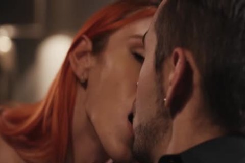 busty Redheaded Caucasian Tbabe Aspen Brooks plows Her man Dante