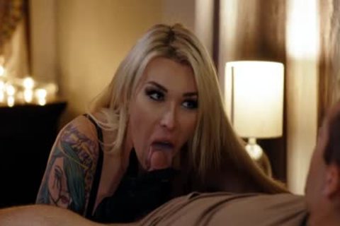 breasty blonde TS Dante Colle anal poked By Dante Colle