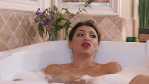 TransAngels.com - Big boobs Jessy Dubai brunette gagging video