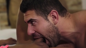 TransAngels.com - Pierced Miran handjob cumshot