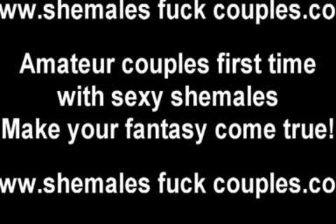 Let Her Sink Her sheboy ramrod In you whilst I Watch