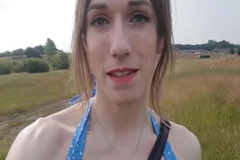 Outdoor anal In My Summer dress; Public No panties Finger pound