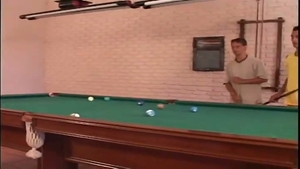 hawt Threeway action On A Pool Table