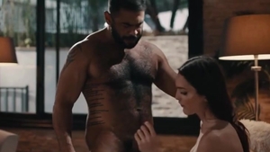 fat guy Massages TS Stepdaughter And Lets Her gangbang His wazoo