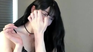 Skinny And Tall Transgirl With large ramrod Masturbates On web camera