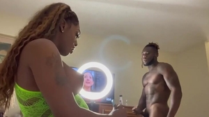 nasty dark Trans Fuckin And Suckin