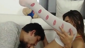skinny latina ladyboy And Her Boyfriend Mutual suck Then slam On webcam