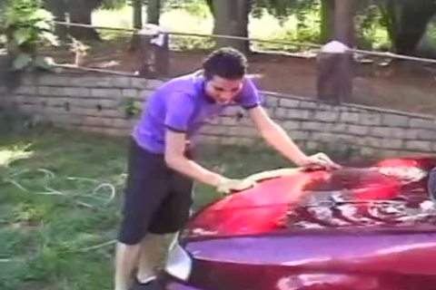 Washing My Car With My much loved Travesti